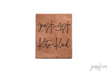Kunstleder Knick-Label Kitakind by Jessy Sewing